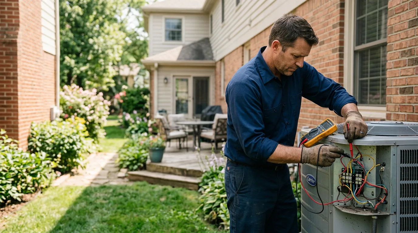 HVAC technician working near Vallecito, CA